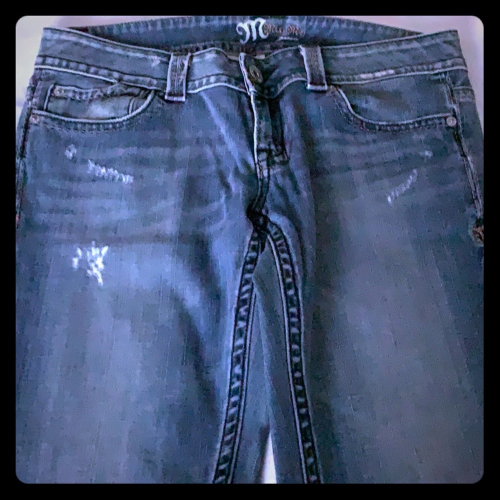 Miss Me Size 30 Distressed Bootcut Jeans